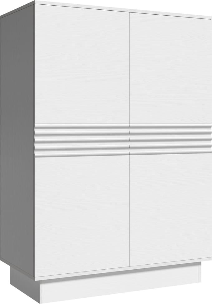 Toro-Highboard - 2-deurs - Wit