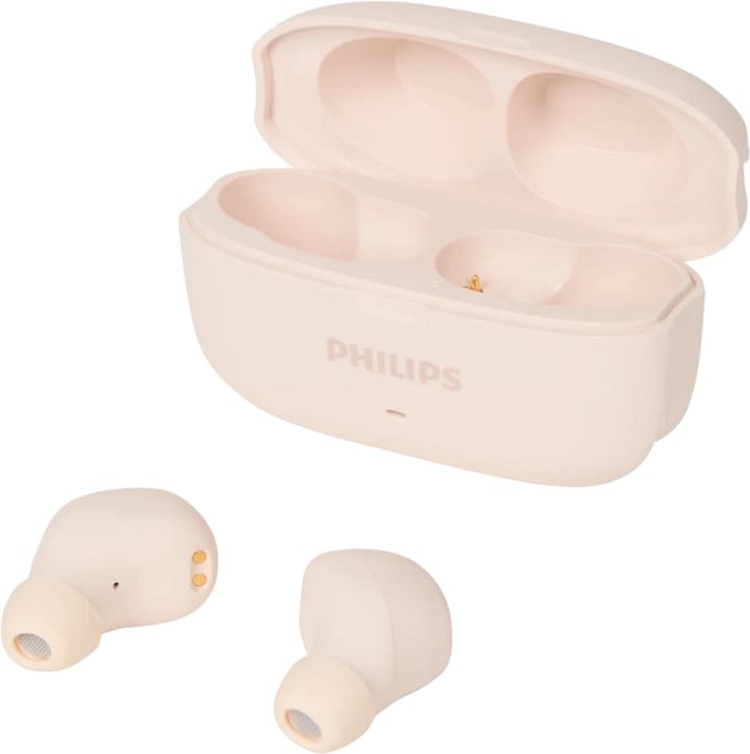 PHILIPS T1500 Noise Cancelling True Wireless In-Ear Bluetooth Oortjes/Earbuds (Beige)
