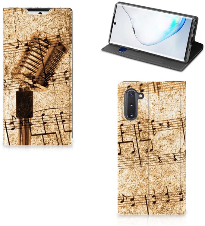 Samsung Galaxy Note 10 Stand Case Bladmuziek