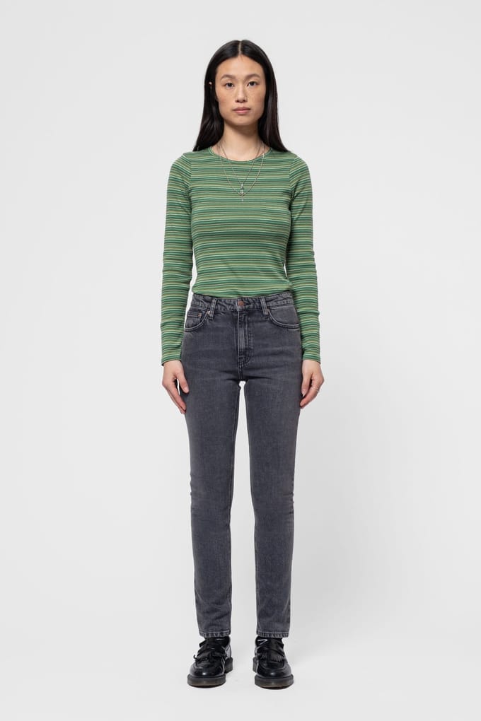 Nudie Jeans Mellow Mae Lava Grey Größe: W30L32 | Skinny Pants Outlet | Damen | Grau