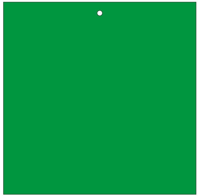 Markeringsplaatje groen, beschrijfbaar, 100 stuks 200 x 200 mm