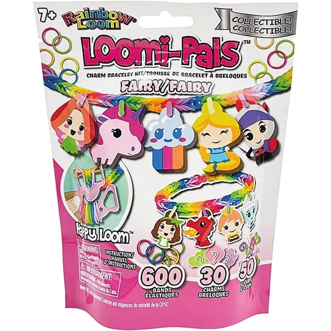 Bandai Rainbow Loom Loomi-Pals set - kleurrijke armband knutselset.