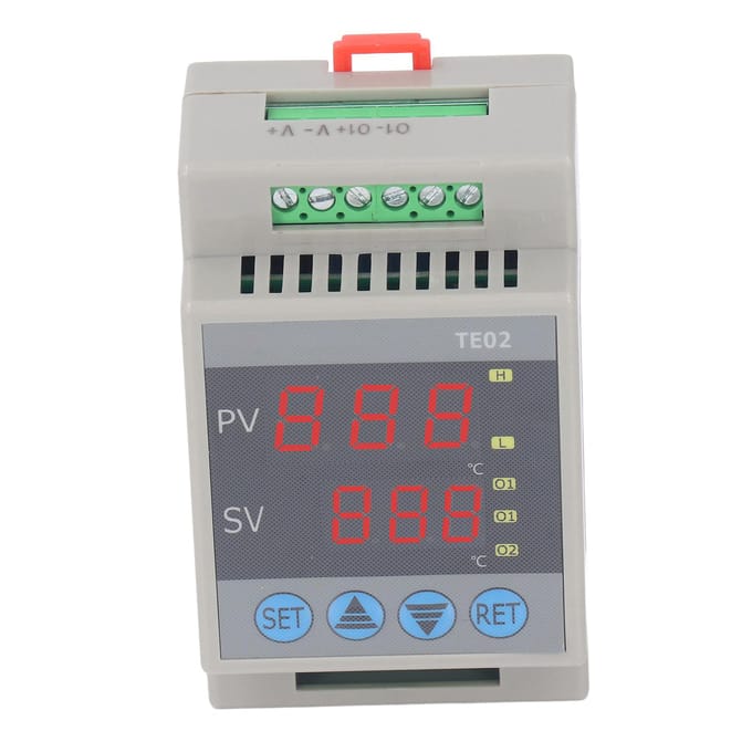 Temperatuurregelaar Digitale Temperatuurregelschakelaar ?50~120 celsius  24V DC voor Verwarming Koeling gray