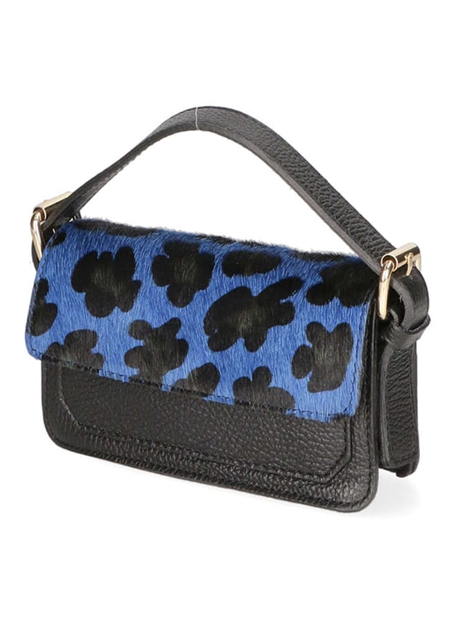 Faina Handtas Dames Luipaard Blu