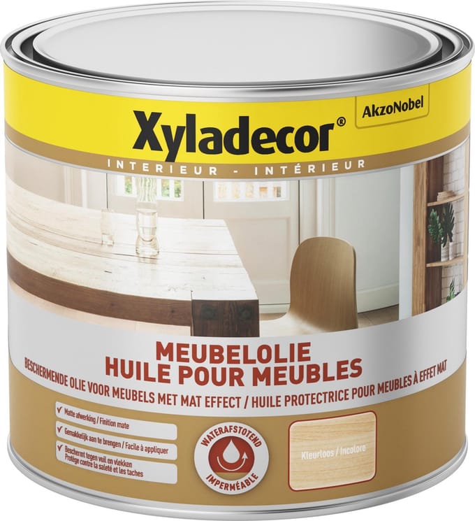 Xyladecor - Meubelolie - Kleurloos - 0,5 L