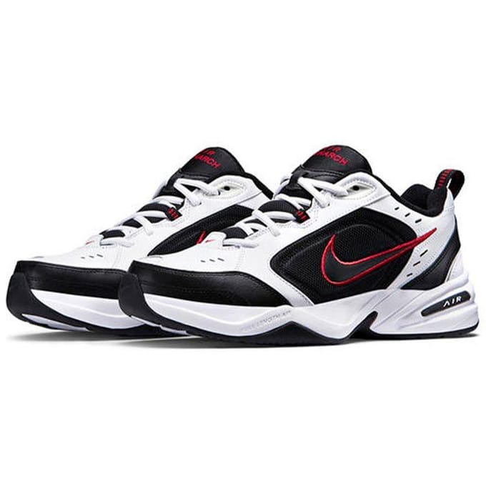 Nike Air Monarch IV Sneakers Heren - Wit/Zwart - Leer - 415445-101