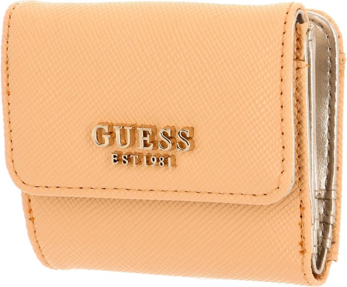 GUESS Portemonnee Laurel Card & Coin Purse Apricot Cream Abrikoos