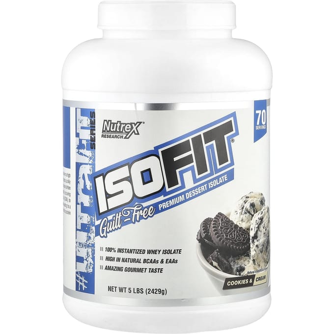 Isofit® Eiwit, Cookies & Cream, 2.429G (5 lbs)