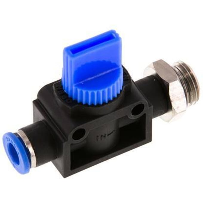 6 mm - G1/4'' Kunststof/Messing 3/2-Weg Handafsluiter Ontluchting aan Draadzijde
