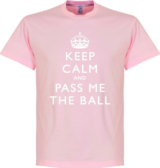 Keep Calm And Pass The Ball T-Shirt - M
