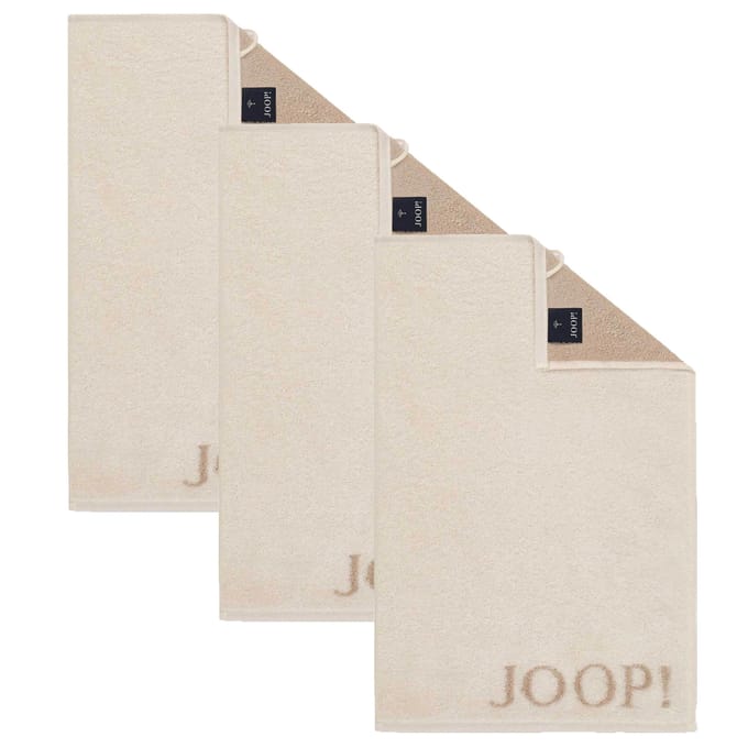 JOOP! Gastendoekje Classic Frottier Een maat, 30x50 Set van 3