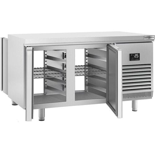 GGM Gastro Bäckereikühltisch Premium PLUS - 1618x800mm - mit Durchreiche Zilver