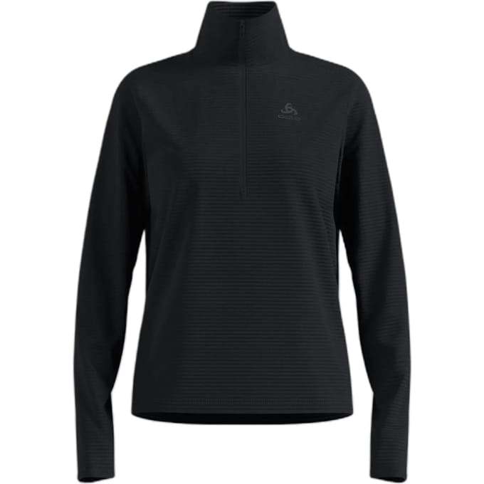 Odlo Essential Thermal Midlayer 1/2 Zip Dames - Zwart - Maat XL