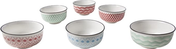 Nayana Bowl D11.5xh6cm 6 Ass