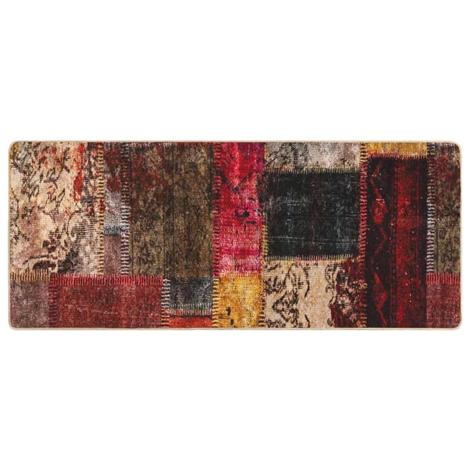 vidaXL - Tapijt - Runner - MARSA - Meerkleurig - 100 - x - 200 - cm - Polyester - en - PVC