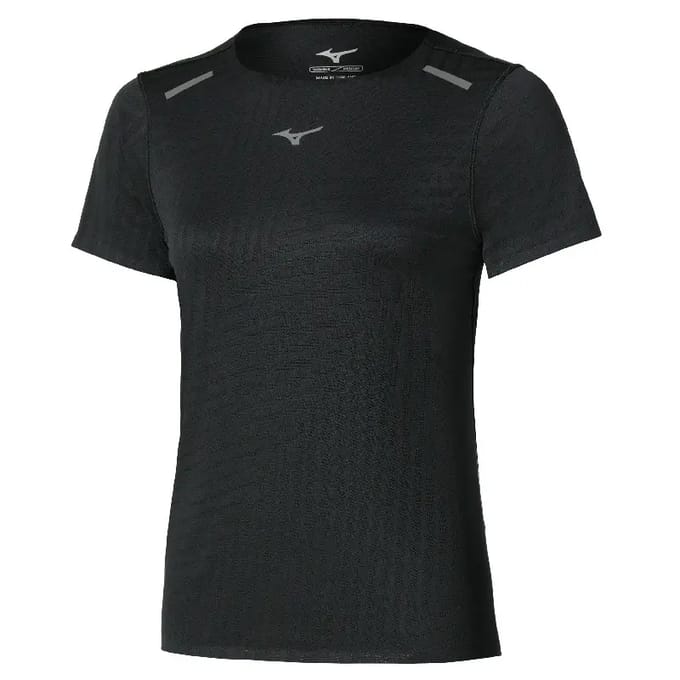 Mizuno Tech Light T-shirt Met Korte Mouwen Zwart M Vrouw