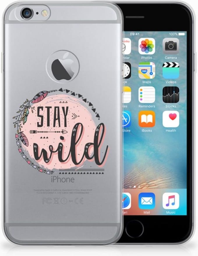 Apple iPhone 6 Plus | 6s Plus Telefoonhoesje met Naam Boho Stay Wild