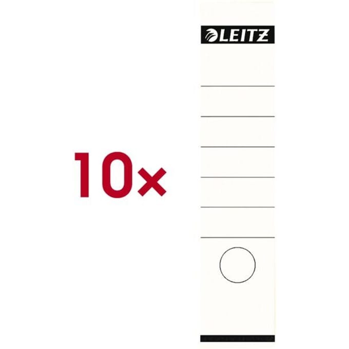 Leitz zelfklevende rugetiketten 1640 formaat 58 x 290 mm., kleur wit