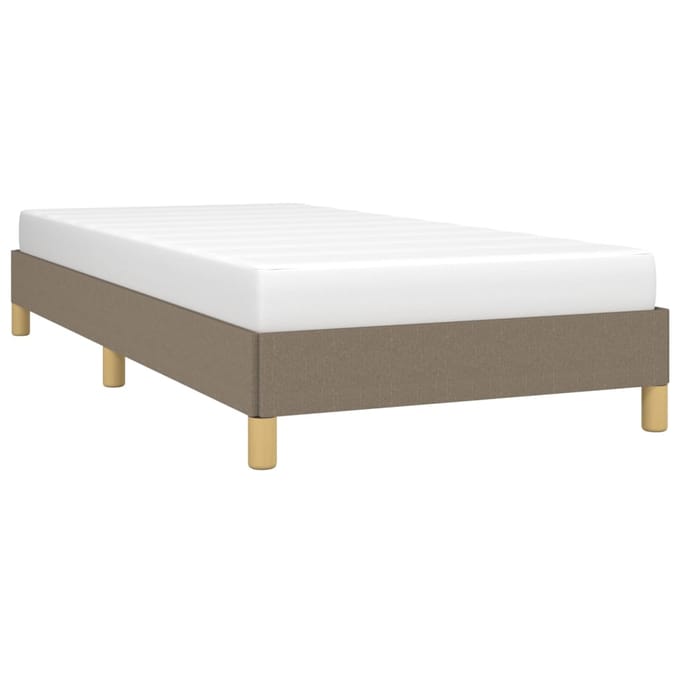 vidaXL - Bedframe - zonder - matras - 90x190 - cm - stof - taupe