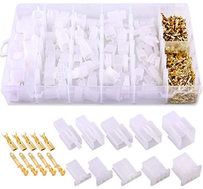 580 Stuks 2.8MM Automotieve Draadconnectors Set - Crimp Terminals en Pin Headers