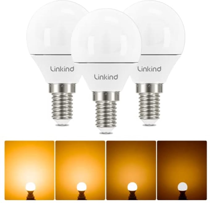 Dimbare E14 LED Lamp 4,2W Warmwit - Vervangt 40W, 3 Stuks