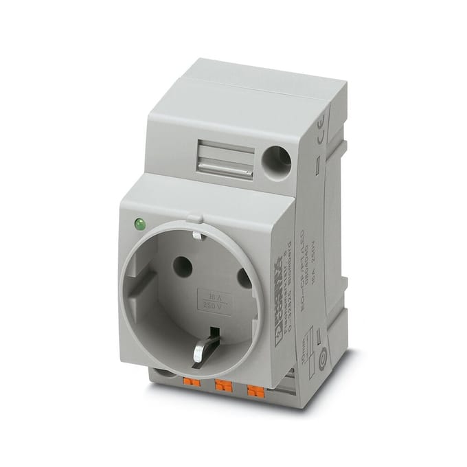 Contactdoos voor schakelkast Phoenix Contact EO-CF/PT/LED Grijs (l x b) 60 mm x 45 mm