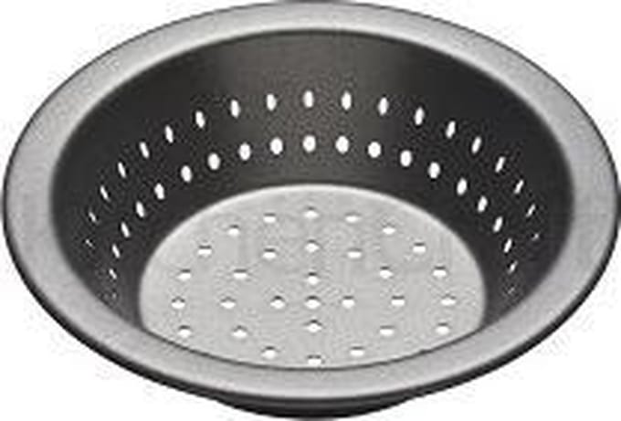 Ronde bakvorm met platte rand Geperforeerd, 10 cm - Masterclass