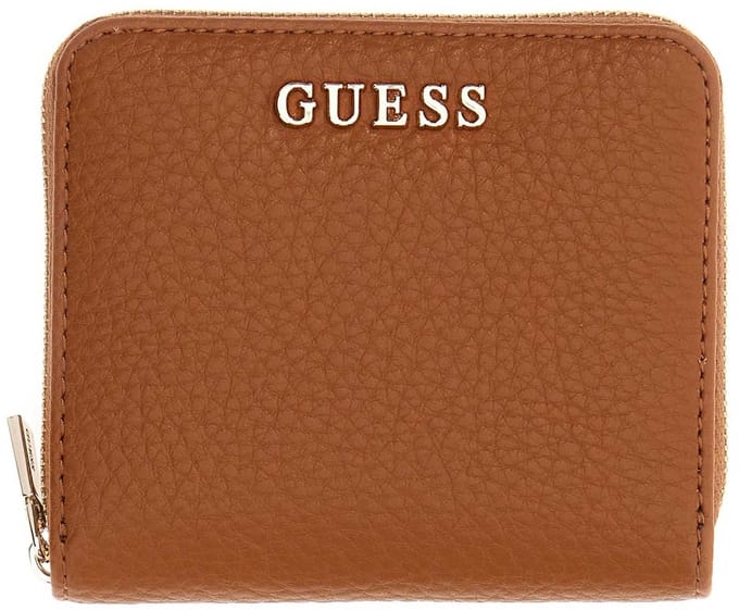 GUESS portemonnee Jessa SLG Zip Around Wallet Caramel bruine