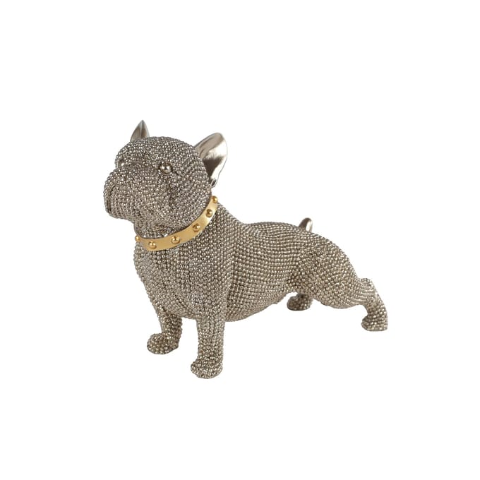 Sculptuur Cairn Terrier goud polystone 22x9x17cm