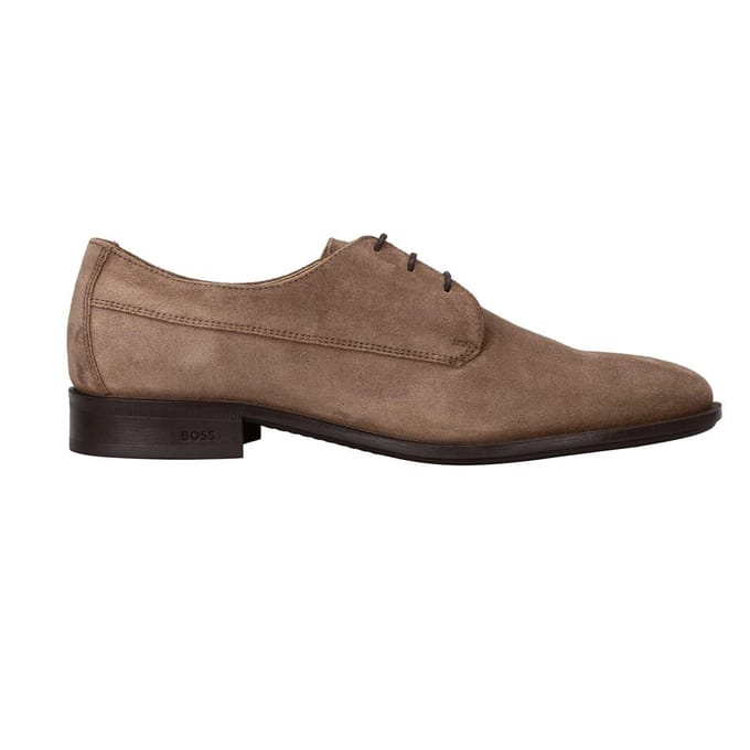 Boss Heren Colby Leren Derby Schoenen (Medium Beige)