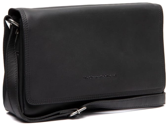 Chesterfield Laverton Waxed Pull Up Kleptas / Schoudertas - Zwart