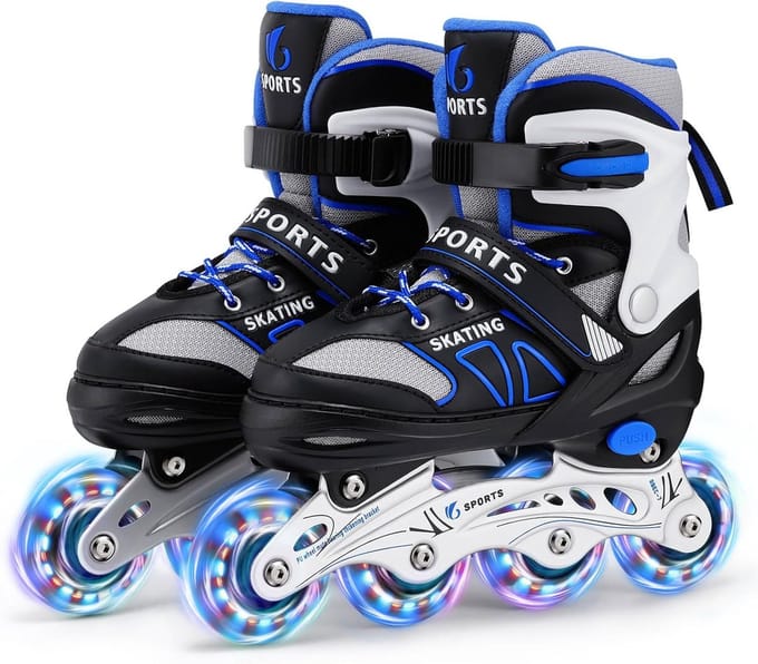 Verstelbare Inline Skates voor Kinderen met Licht-Up Wieltjes - Perfect voor Beginners