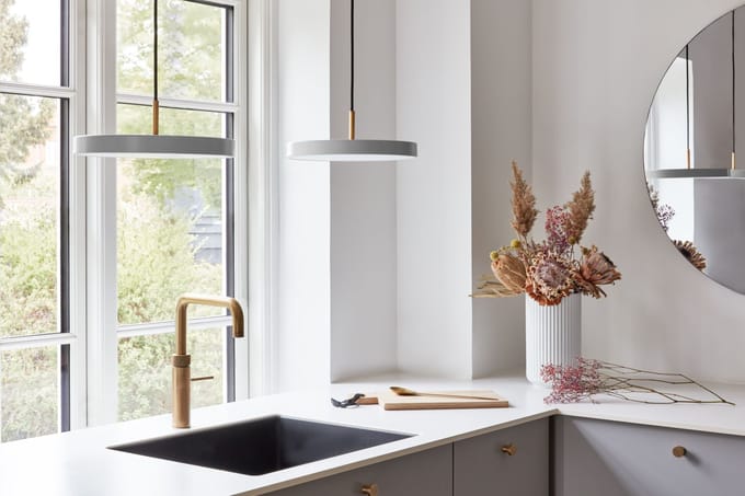 Umage Asteria Plus Mini Hanglamp Nuance Mist/Staal