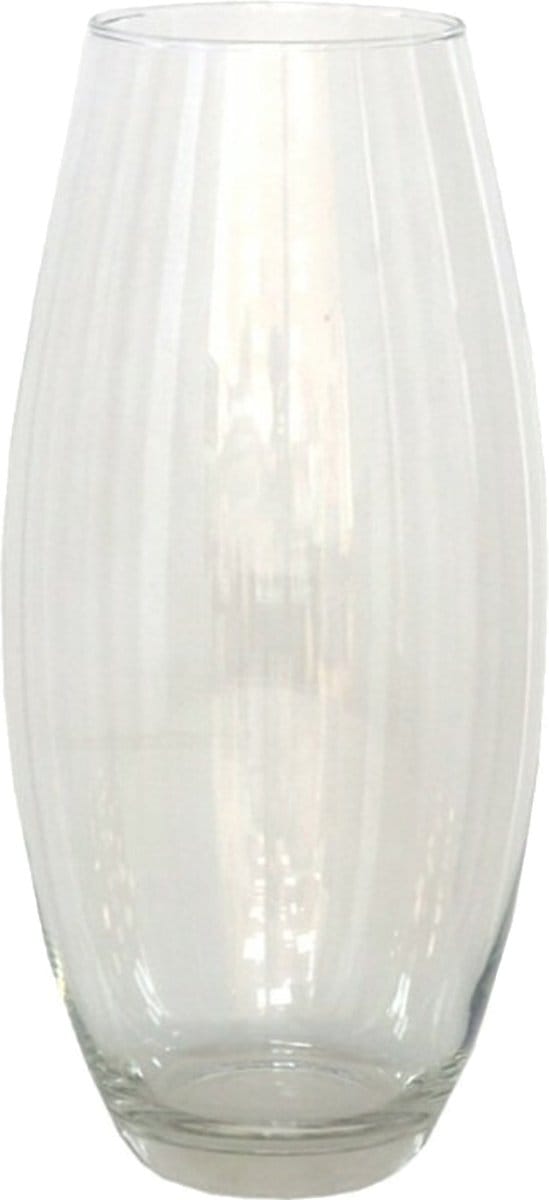 Gerimport Bloemenvaas - helder glas - 17 x 37 cm