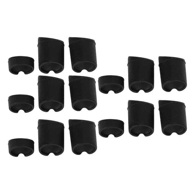 5 Jeux Vis Garde-boue Bouchon Silicone Accessoires Garde-boue Trottinette Skateboard Électrique pour Xiaomi black
