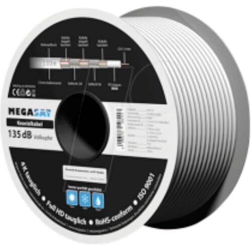 MegaSat 100176 Coaxkabel Buitendiameter: 7.0 mm 135 dB 100 m