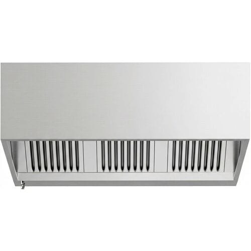 GGM Gastro Kastenhaube - 1600mm - mit Filter & Lampe Zilver