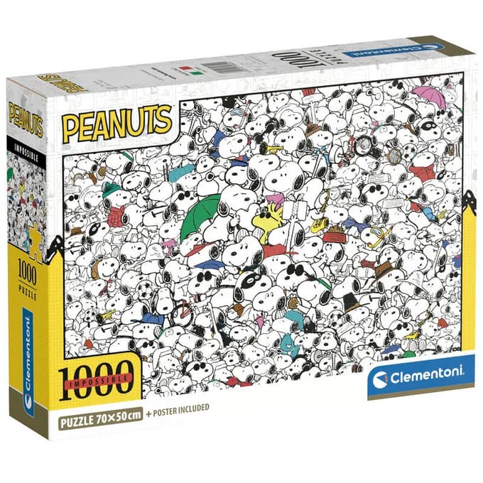 Clementoni - Puzzel - 1000 Stukjes - Impossible Peanuts - Puzzel Voor Volwassenen