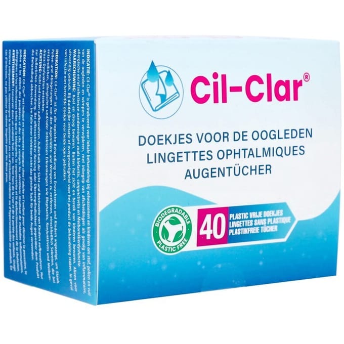 Cil-Clar Doekjes Voor De Oogleden 40 Kompressen
