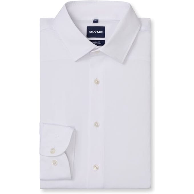 OLYMP Luxor 24/Seven Overhemd, Modern Fit, New Kent, Wit
