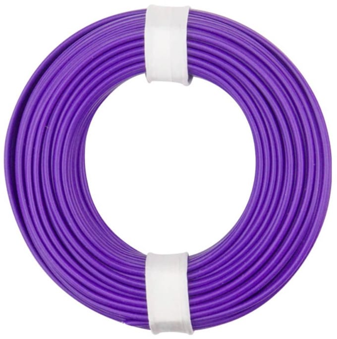 Donau Elektronik 175-016 Draad LiY 1 x 0.75 mm² + 1 x 0.75 mm² Violet 1 stuk(s)