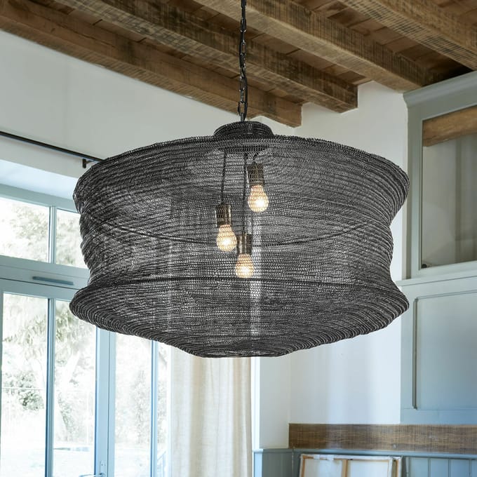 LOBERON Hanglamp Valerique antraciet
