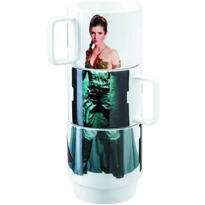 Star Wars Stacking Mugs Leia, Han, Lando