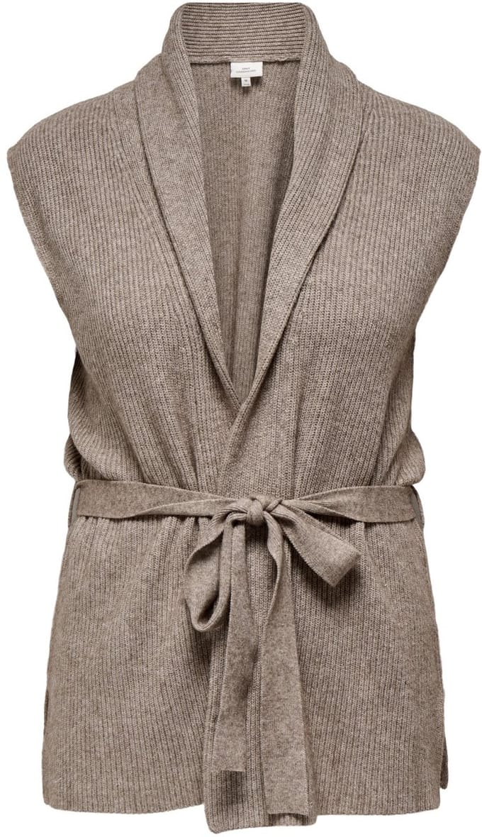 ONLY CARMAKOMA - CARKATIA SL RIB WRAP VEST KNT Dames Trui