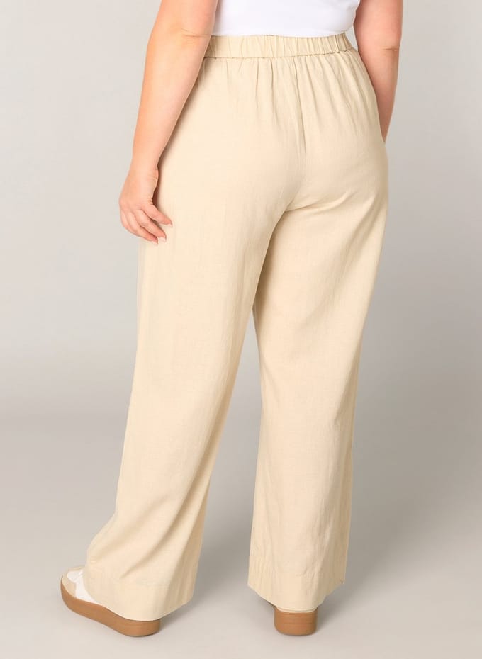 BASE LEVEL CURVY Yula Pants - Light Beige - maat 3(52)
