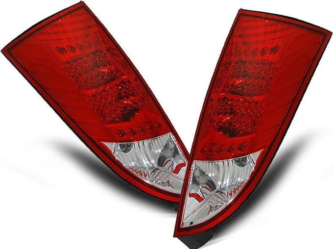 Achterlichten FORD FOCUS MK1 10 98-10 04 HATCHBACK ROOD HELDER LED