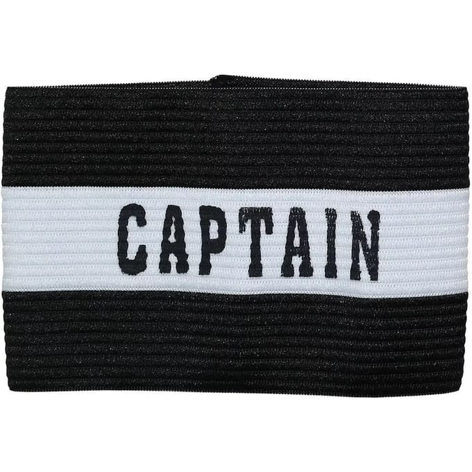 Precision Aanvoerdersband Captain Junior Polyester Zwart/wit Mt S
