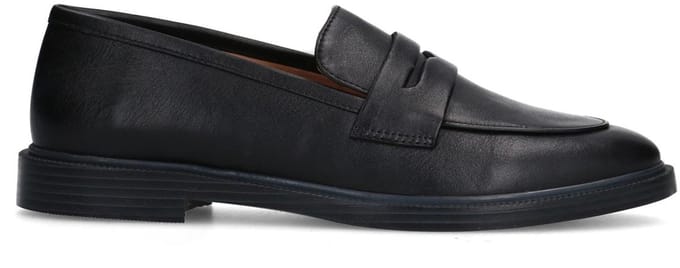 Sacha - Dames - Zwarte leren penny loafers - Maat 36