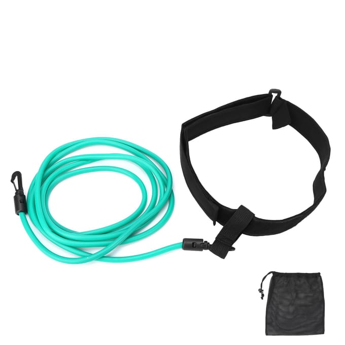 Zwemtrainingsweerstandsbanden Aquatische Zwemmen Stationaire Koorden Bungee Lijn Groen black