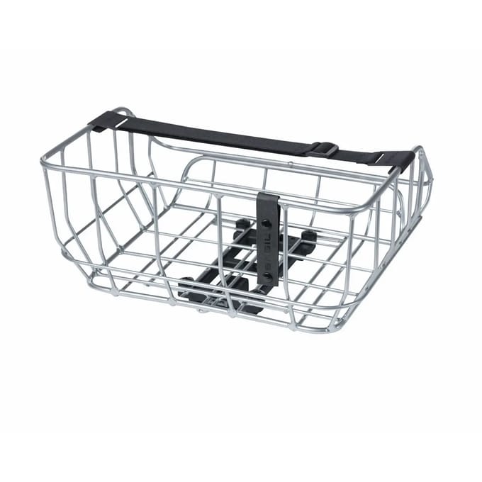 Basil Portland Fietsmand MIK - Achterop - 25 Liter - Chroom